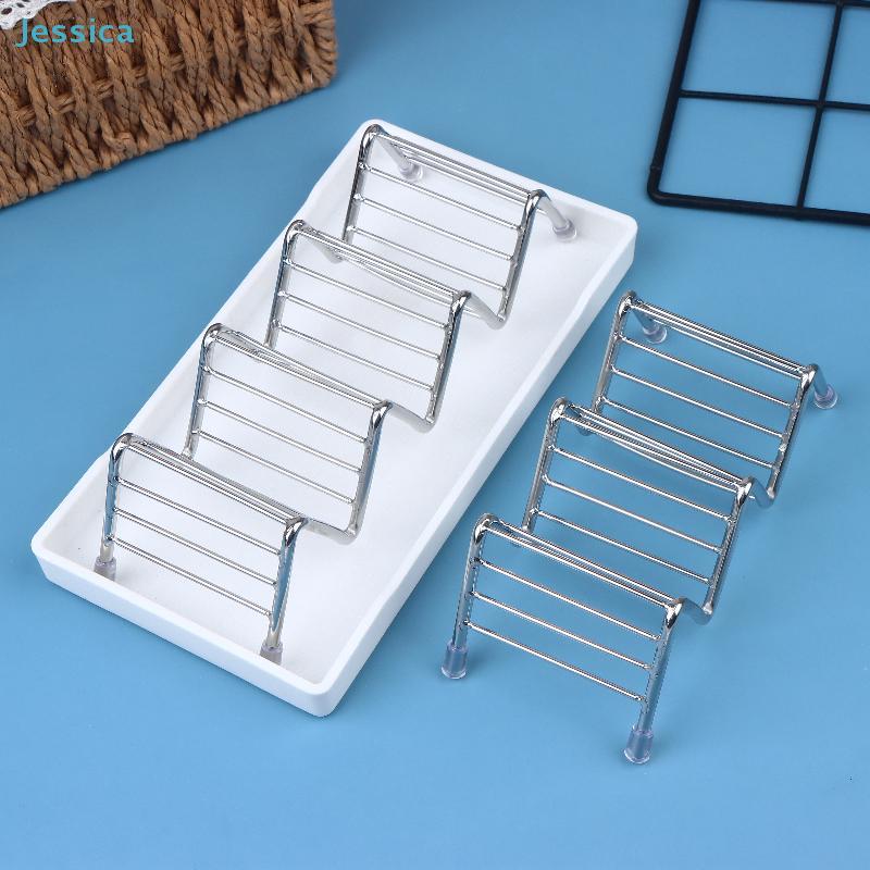 Stainless Steel Soap Dish Rack - Drainable Soap Holder For Bathroom Kitchen Anti-Slip Soap Stand Organizer