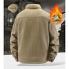 Autumn Winter Men Corduroy Fleece Jackets Warm Parkas Male Outwear Casual Coats Male Tooling Jackets