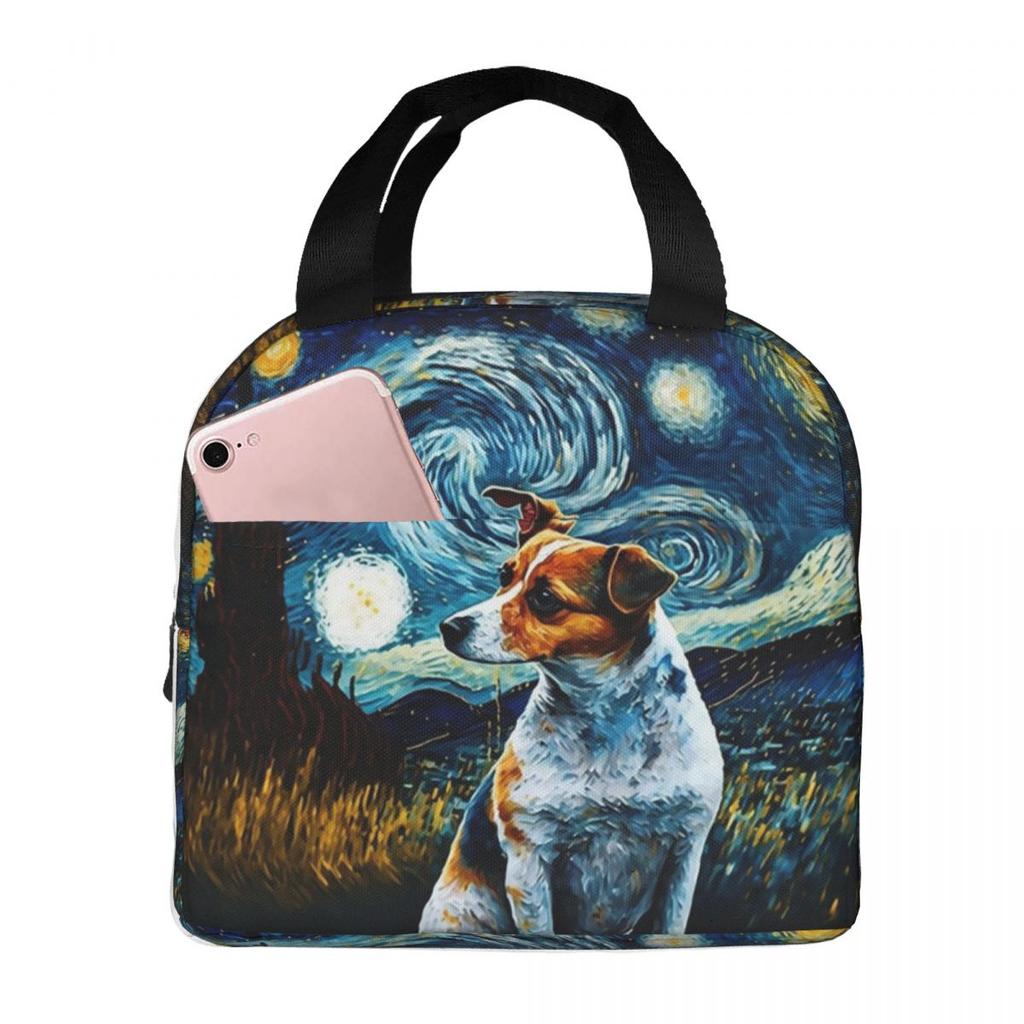Dog Jack Russell Terrier Insulated Lunch Bag for Women Office Cooler Thermal Food Box Tote Portable Lunch Boxes Container
