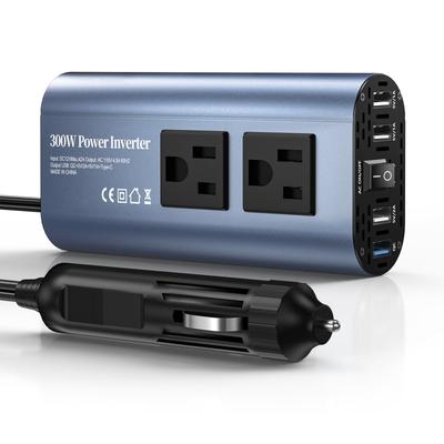 TAGEEBLU Inwerter 300 W, Gniazdo zapalniczki samochodowej, Konwertuje DC 12 V na AC 100 V