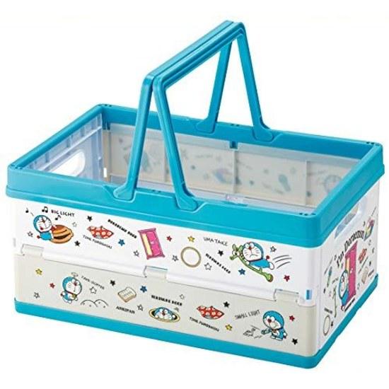 Skater Folding Storage Box Toy Handle Stacking Basket Doraemon BWOT13-A
