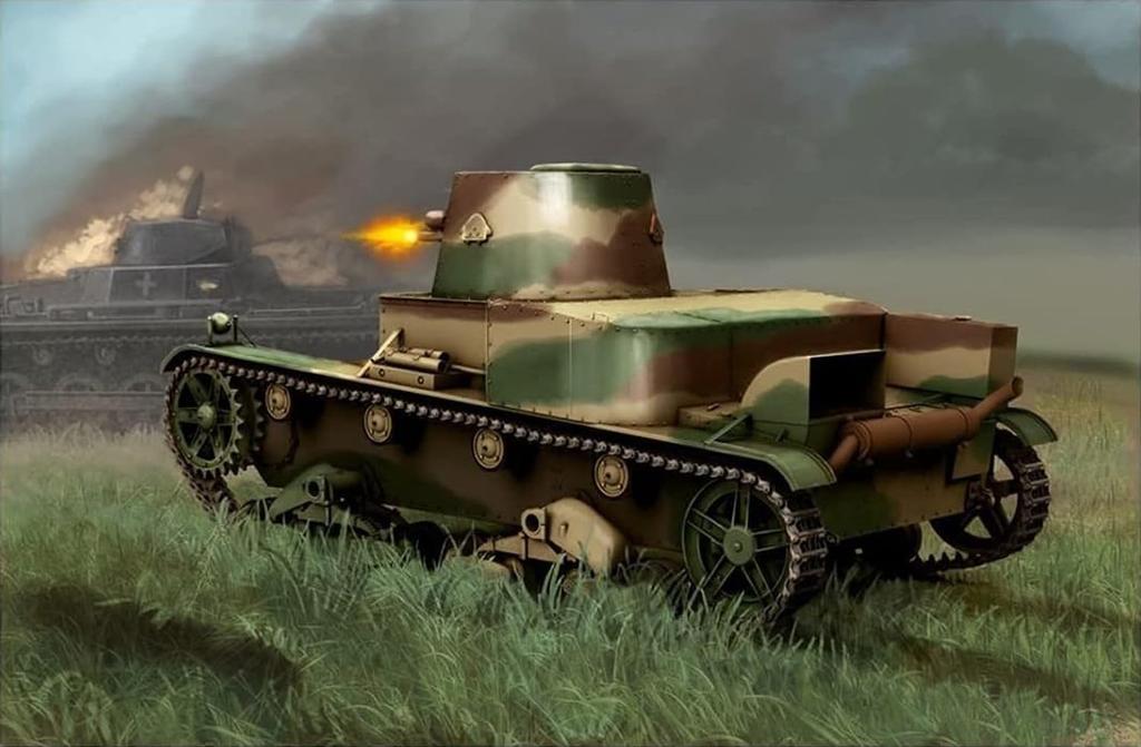 FTF 1/72 Polish Vickers Ausf. E Light Tank Ausf. B with 47mm Gun, Plastic Model Kit PF72029 (Tank)