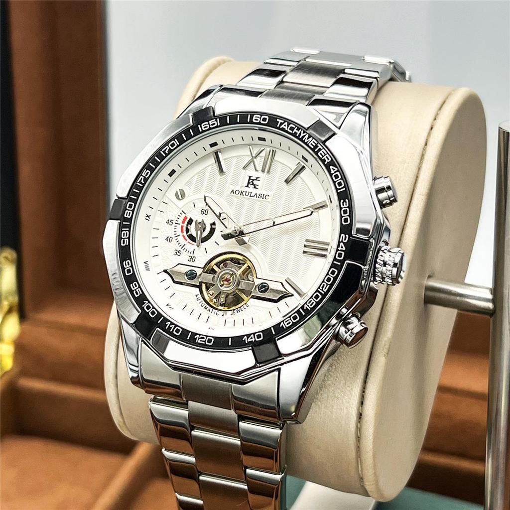 Domineering Fashion Large Dial Mechanical Watch Tourbillon Independent Second Dial Automatic Mechanical Men'S Watch Men'S Watch
