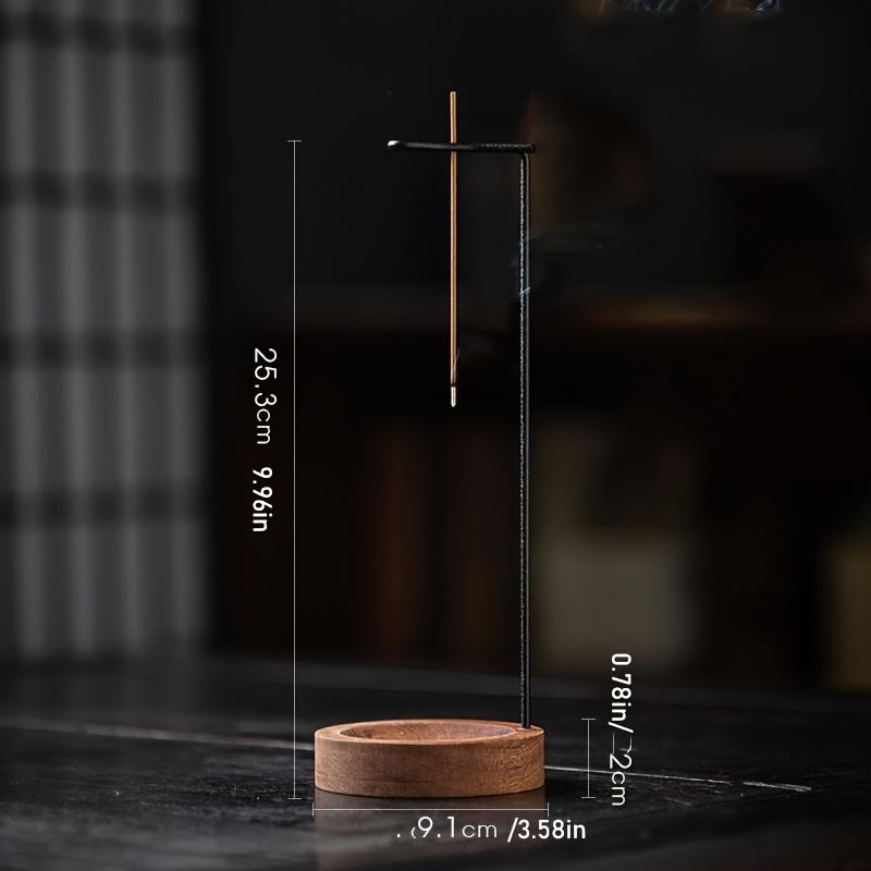 Zen-Inspired Wooden Incense Holder with Ash Catcher - Ideal for Meditation & Home Decor