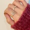 Ring Sophisticated Copper In Unique Geometric Form Ideal For Stylish Accessories Womens