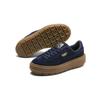 Puma Suede Platform Trace Velor Low Top Kids Sneakers Kids Sneakers Navy 366696-03