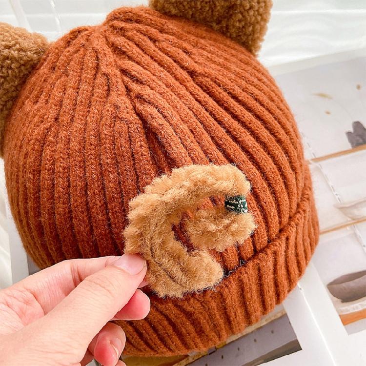 Kawaii for Cat Ears Hats Cute Cap Solid Color Hat Wool Knit Hat Earprotect All-m