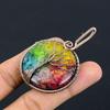 Tree Of Life Rainbow Solar Quartz 999 Copper Wire Wrapped Pendant, Handmade Gemstone Pendant Jewelry, Gifts For Wife Brand New Pendant