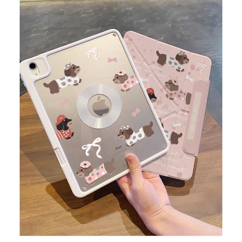 Magnetic Detachable Acrylic Case IPad Pro 11 Inch Mini 7 With Stand Support Cartoon Design Full Cover