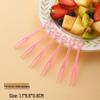 ZISIZ Disposable Heart-Shaped Fruit Forks