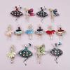 Cartoon tanzendes Mädchen Strass-Brosche - Elegantes Damen-Revers-Anstecker-Accessoire