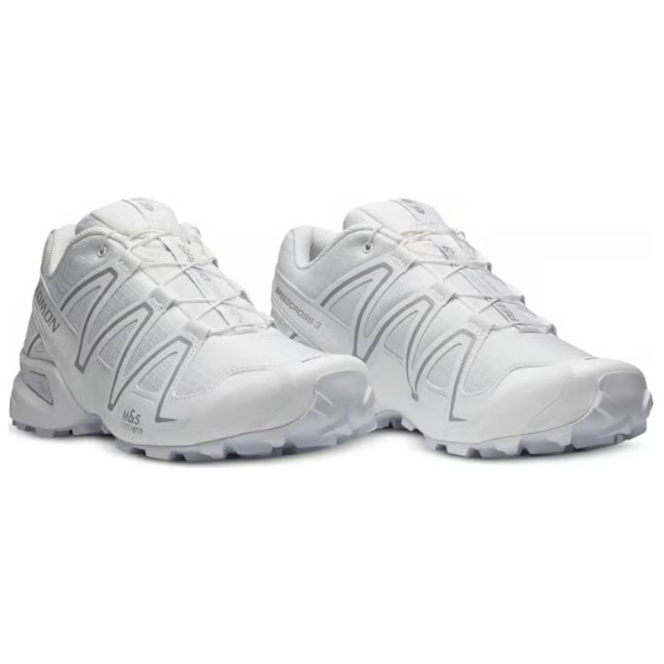 SALOMON Speedcross 3 Comfortable Lightweight Low-Top Lifestyle Shoes Unisex Shoes White 475879
