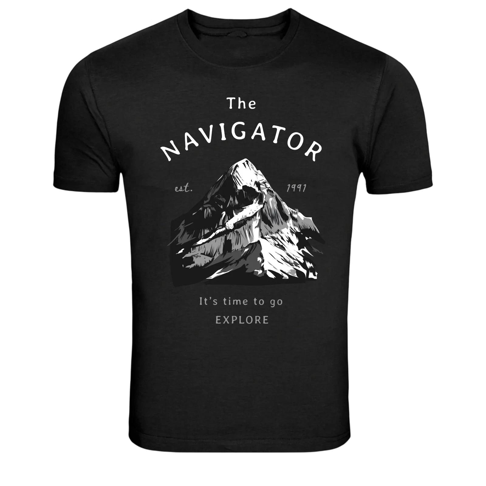 The Navigator Mountain Explore Adventure Graphic T-Shirt XXXXL