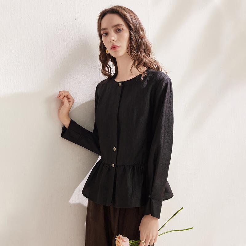 Zhaojun 2026 S/S Light Luxury Mulberry Silk Long Sleeve Top