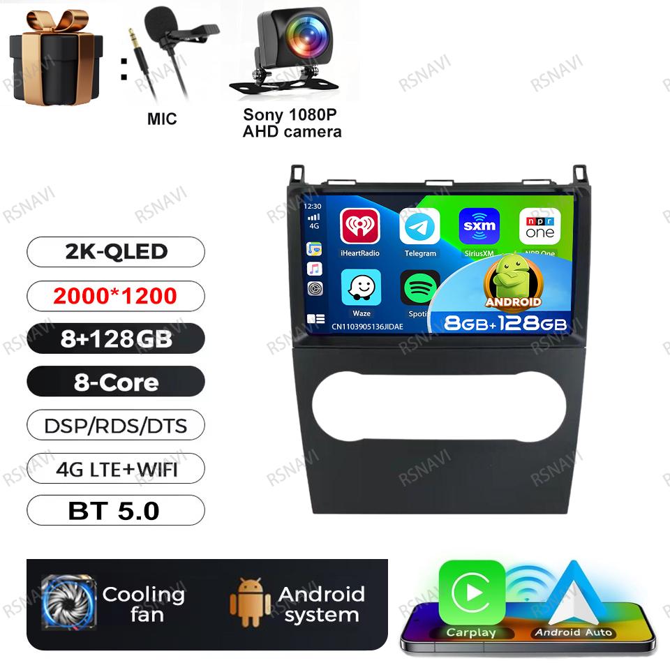 Android 16 Video Player For Mercedes Benz B200 A B Class W169 A160 A180 A200 A220 2009-2012 Multimedia Car Radio Carplay GPS BT