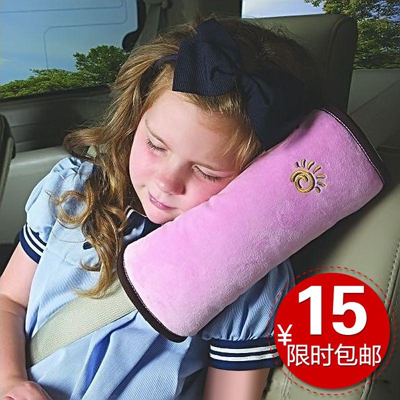 Car Seatbelt Shoulder Pads, Kids Safety Belt Covers, Kids Neck Pillows, Cartoon Cute, Car Accessories Light gray