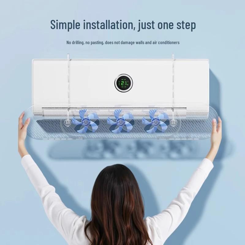 Silent Wall-Mounted Air Conditioner Wind Deflector Curtain