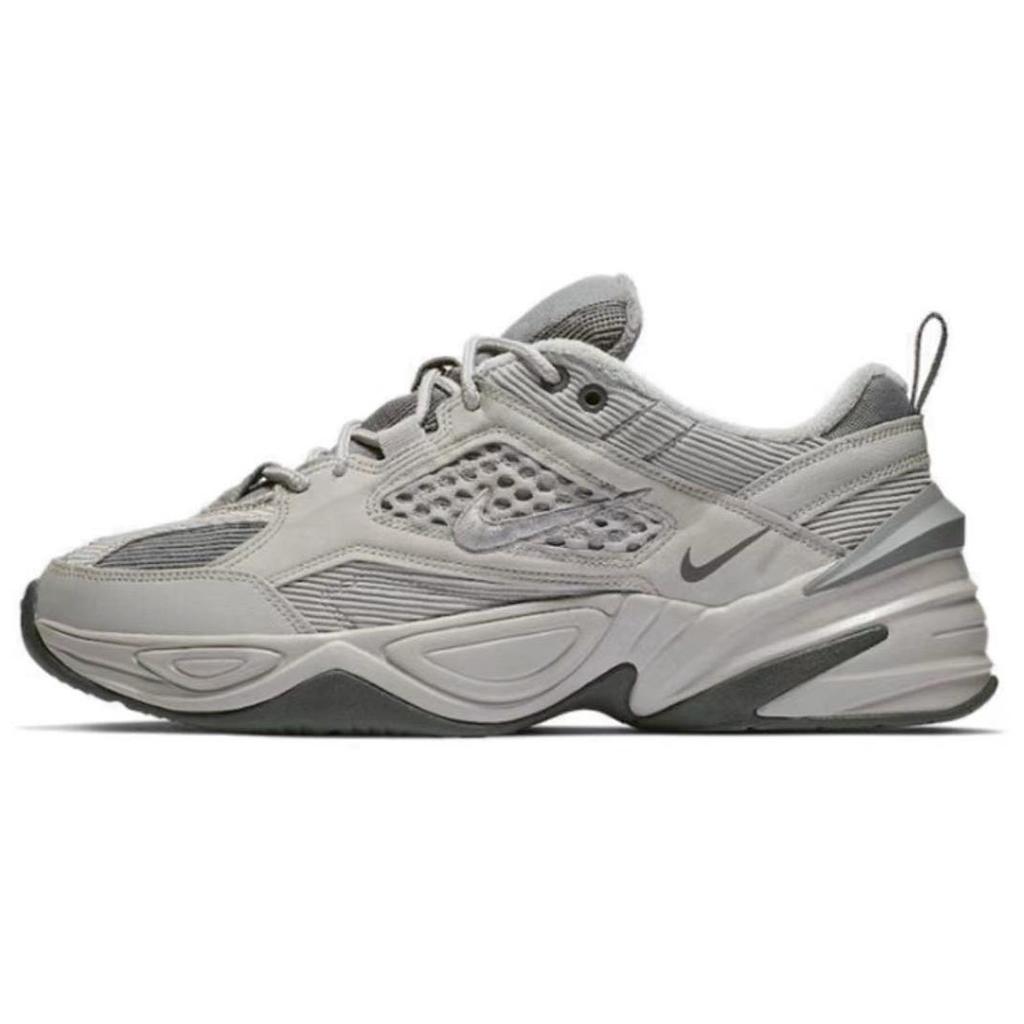 Nike M2K Tekno Abrasion Resistant, Balance, Lightweight, Height Increasing Low top Chunky Sneakers Unisex Gray BV0074-001(Team322-)