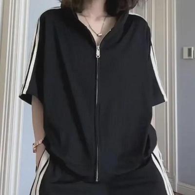 2024 Ladies' Summer Loose Fit Stylish Two-Piece Casual Sportswear Set