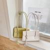 Fashion Compact Flap Shoulder Bags Luxury Ladies Pu Leather Underarm Bags Casual Female Commuting Handheld Handbags
