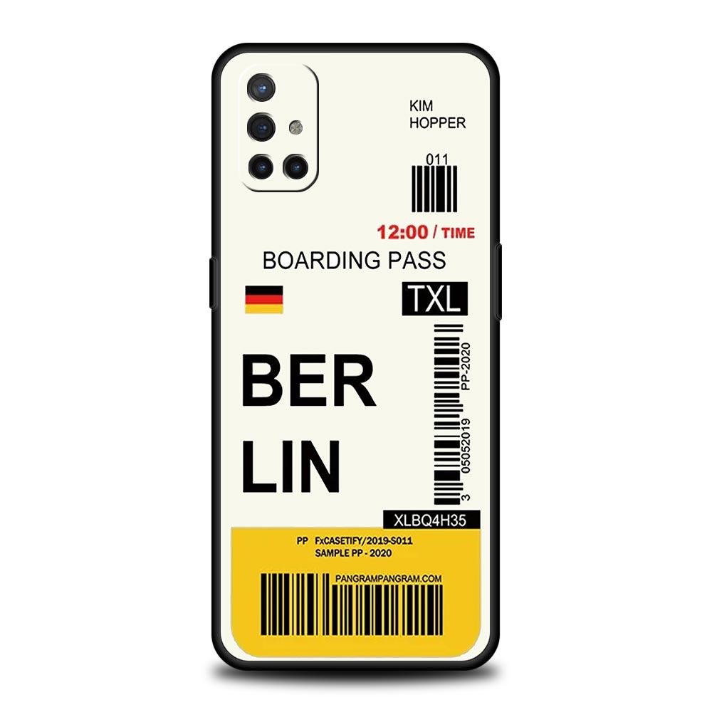 Custodia per Telefono Per OnePlus 12 11 10 9 Pro 9T 12R 10R 9RT 10T 8T 8 7 6T 7T Nord 2T CE 2 5G Cover Biglietto Viaggio Città del Mondo New York