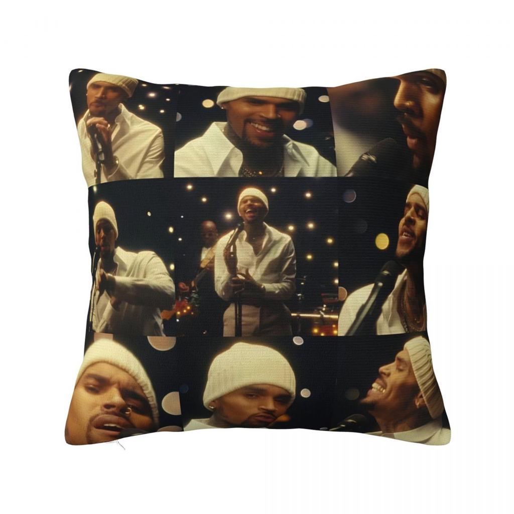 Chris Brown Breezy Bowl Xx Poster Pillow Case Funny Pillow Cover Soft Graphic Cushion Cover Pillowcases For Sofa Home Decorative