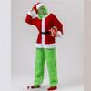 Long Hairy Christmas Green Hairy Grinch Weird Jacket Santa Fluffy Christmas Costume