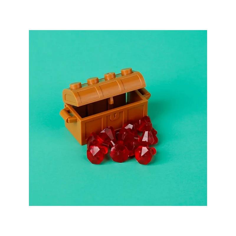 MOC Blocchi da Costruzione Accessori Minerale d'Oro Prezioso Argento Diamante Scorta Mappa del Tesoro Pirata Monete Modello Giocattolo Mini Mattoncini Bancomat Regali Giocattolo K046