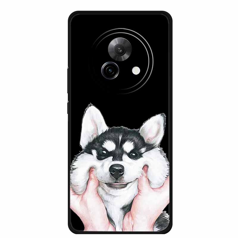Black Silicone Case For Meizu Lucky 08 Case Luxury Protective Soft Phone Back Cover For Meizu Lucky 08 Case 6.78" Cartoon Shell