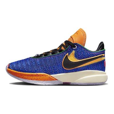 LeBron 20 GS Racer Blue Kindersneaker Schwarz Lebhaftes Lila DQ8651-401