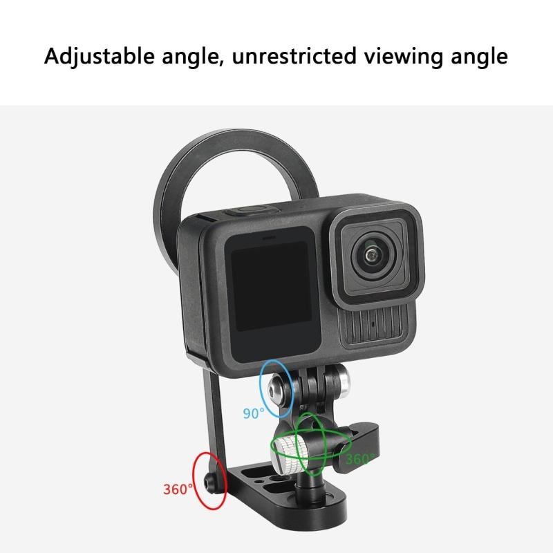 Foldable Selfie Stick Tripod Stand Mount Magnetic Phone Holder for Pocket 3 Action Camera Mount Video Recording