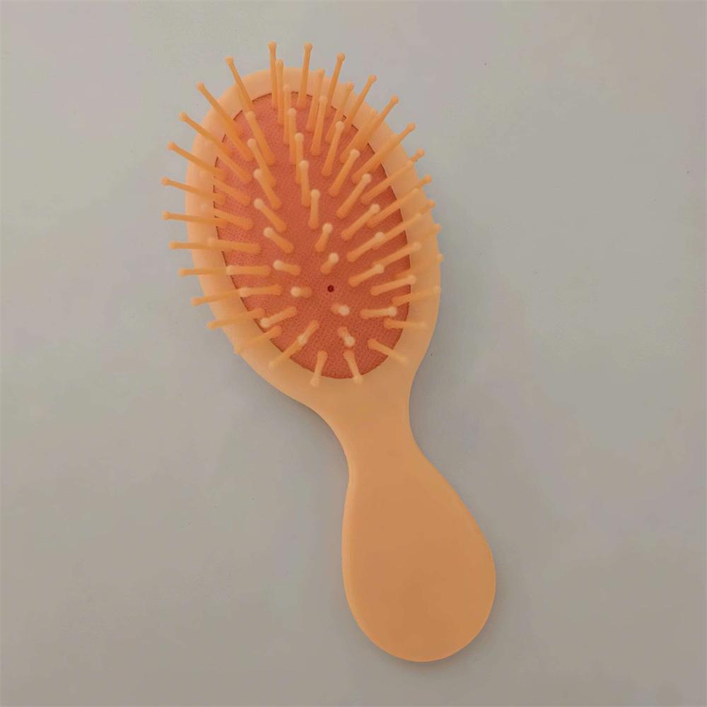 

1PC Portable Macaron Massage Air Cushion Comb Beauty Makeup Portable Comb Home Use Convenient Carry Hair Comb оранжевый