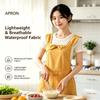 Solid Color Women Apron Adjustable Bow Strap Baking Apron Korean Style Kitchen Apron  For Baking