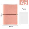 A5 B5 Business Leather Journal Notebooks 6 Ring Binder Planner with 100 Sheets  Blank Printed Loose-leaf Diary Notebook