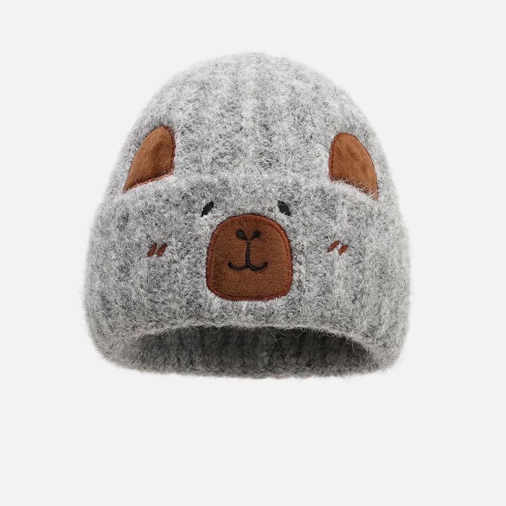 Fashion Soft Winter Beanie Hat Keep Warm Knit Wool Capybara Beanies Casual Warm Knit Hats for Men Women