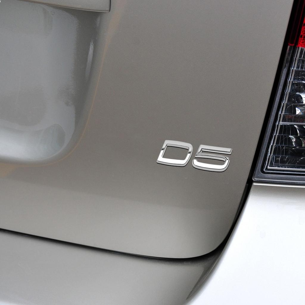 3D ABS Buchstaben Aufkleber für Für Volvo D2 D3 D4 D5 D6 D7 D8 Auto Heckklappe Heckklappe Seitenkotflügel Abzeichen Emblem Aufkleber Dekoration