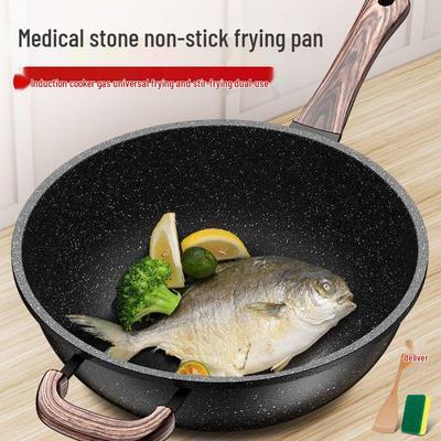 Maifan-Stein Antihaft Universal-Wok für Induktions- & Gasherde