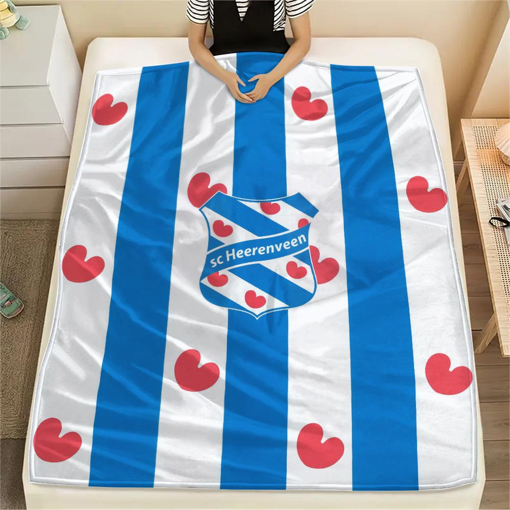 

SC Heerenveen Print Flannel Blanket, High quality Comfortable for All Seasons, Home Decor, Warmth and Comfort 80cm x 120cm