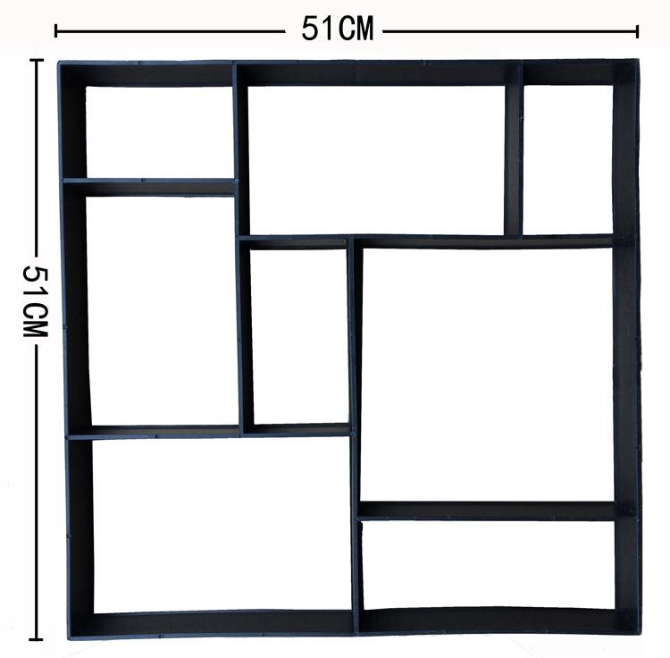 DIY Manual Concrete Paving Mold, Household Garden Walkway Making Tool, Self-made Cement Brick Path Mould