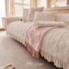 Living Home Non-slip Sofa Cushion Couch Sofa Covers   Winter Shu Velveteen Slipcover Thick Furry Sofa Mats