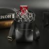 6 Pocket Cowhide Hair Scissor Bag Pet Scissors Storage Holster Pouch Hairdressing Clips Comb Waist Belt Bag Salon Barber Tool