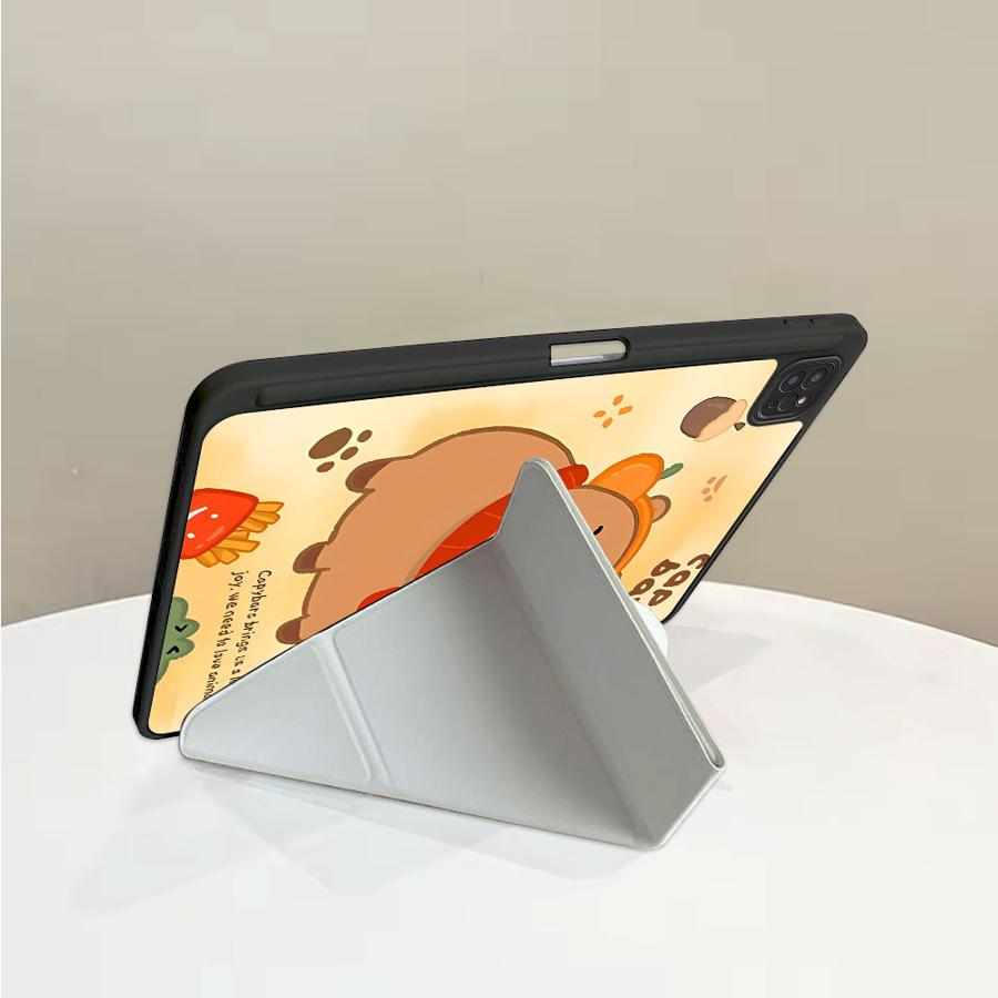 Holder Cover Tablet Case For iPad Pro 11th 10th 9th 8th 7th 12.9inch Pro 2025 Air 4 5 M3 M2 1 2 M4 11inch Mini 6 7 Capybara