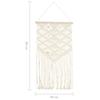 Macrame Wall Hanging 40x80 cm Cotton