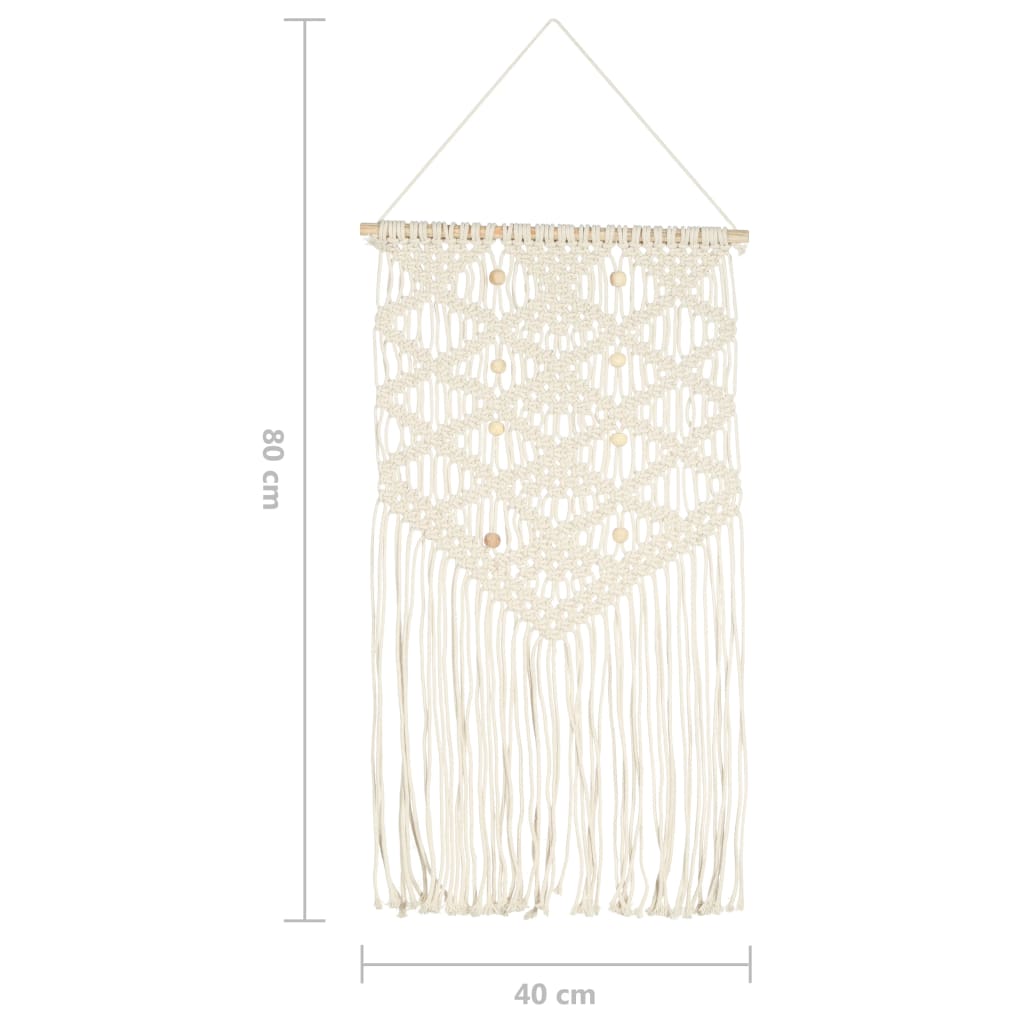 Macrame Wall Hanging 40x80 cm Cotton