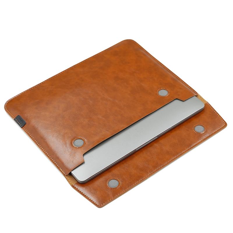 Einfaches Design 15,6 Zoll Laptop-Hülle für M1 MacBook Pro 16 PU-Leder Laptop-Tasche für HP Dell Huawei