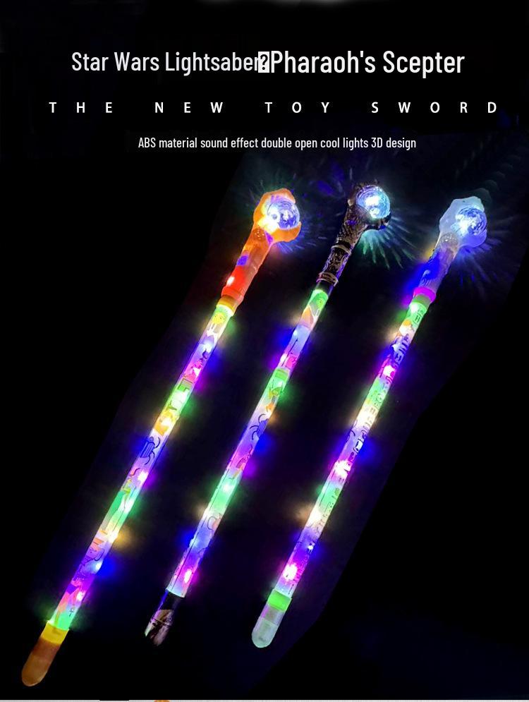 Glow-in-the-Dark Halloween Demon King Scepter Cane Wand