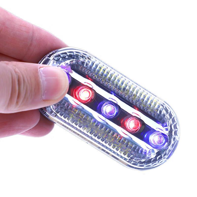 Red & Blue LED Clip-on Warning Light