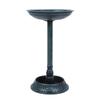 Lightweight Bird Bath for Patio Outdoor Garden Backyard Home Decor Green