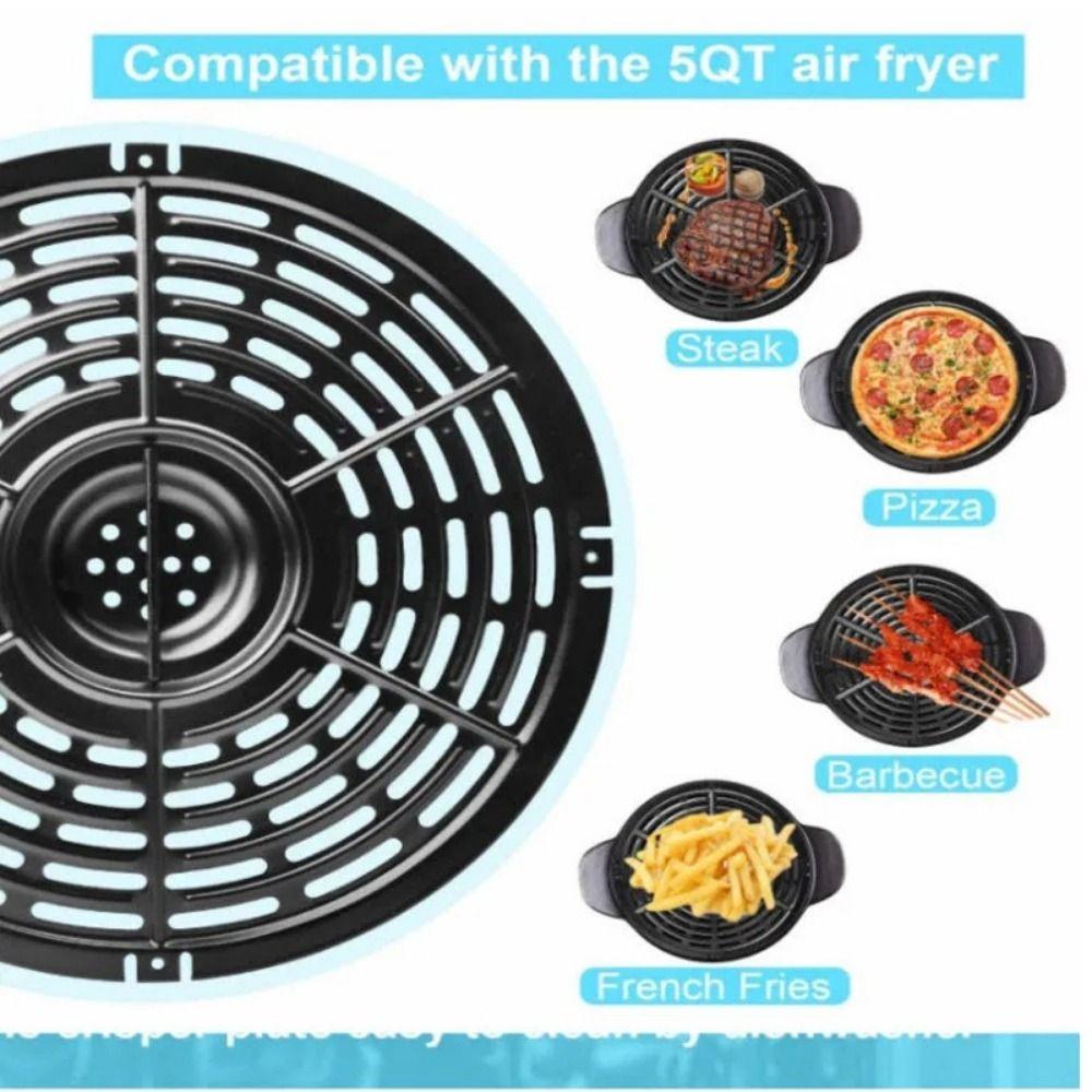 Non-Stick Air Fryer Mat Round Crisper Basket Air Fryer Grill Pan  Air Fryer Accessories