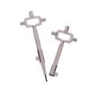 Outils Multifonctions, Clés de Bâtiment et Clés de Serrurier pour Cylindres de Serrure, Outils de Mesure pour Cylindre de Serrure Clé de Construction 6 en 1